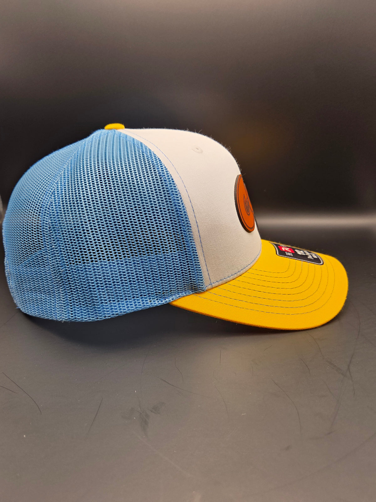 Cape Hat - White/Blue/Yellow