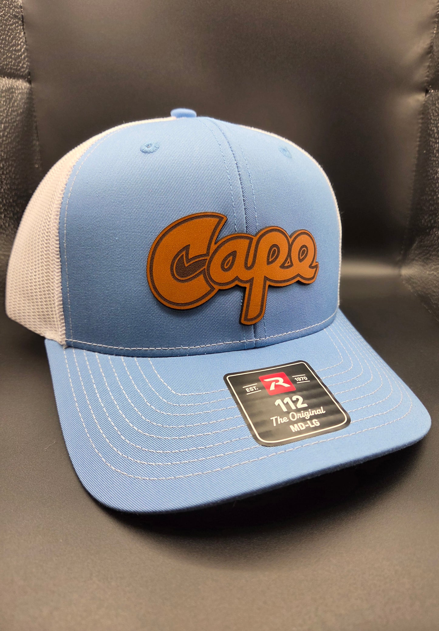 Cape Hat -  Blue/White