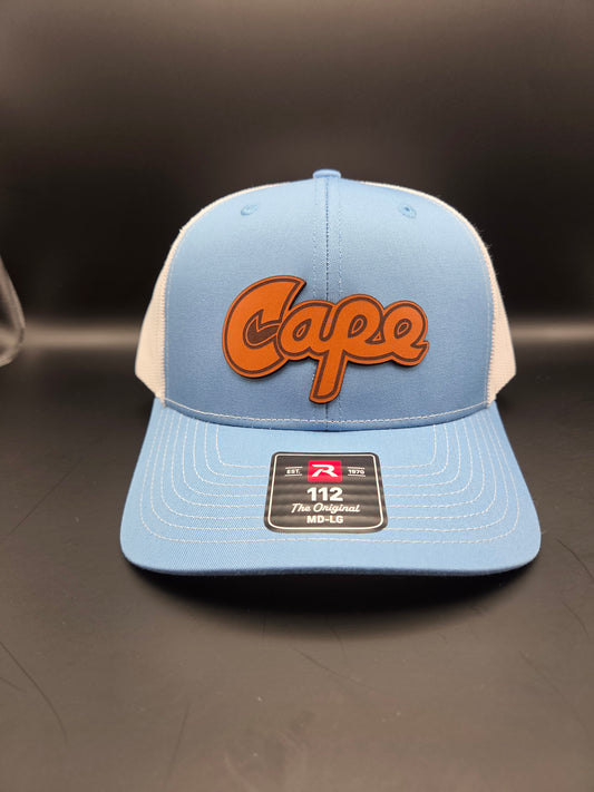 Cape Hat -  Blue/White