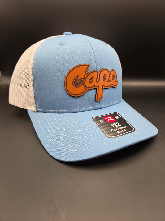 Cape Hat -  Blue/White