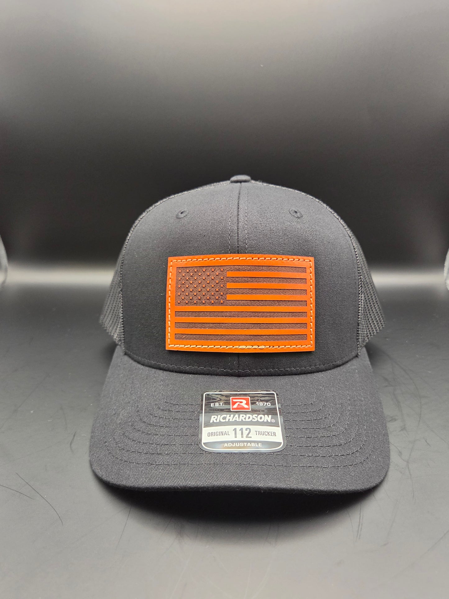 USA Flag - Black