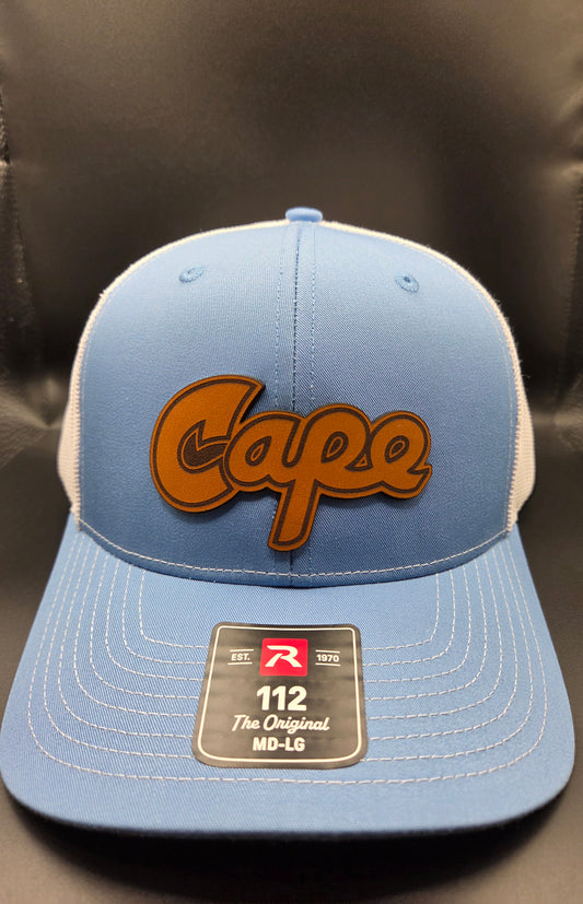 Cape Hat -  Blue/White